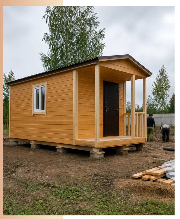 Недорогие дачные домики в Каменке с изготовлением и доставкой
